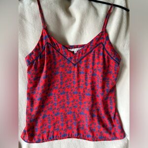 Cute red and blue adjustable tank top, medium
